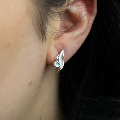Handcrafted Scottish jewellery - Ripple to Roar stud earrings